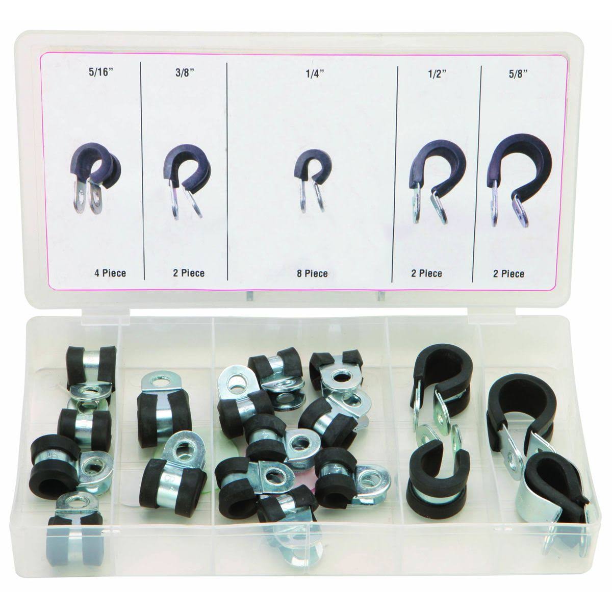 Storehouse 18 Piece Rubber Insulated Clamp Assortment 67657