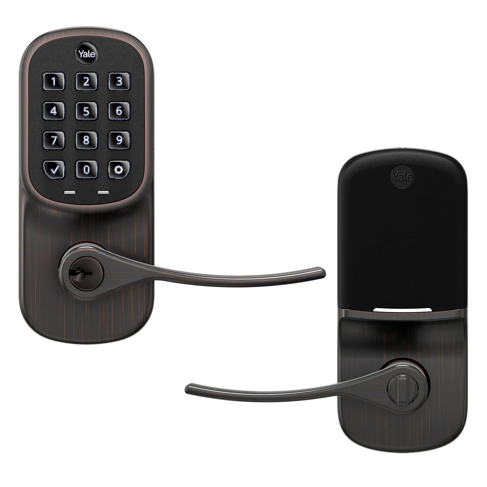 Yale Assure Lever Keypad with Wi-Fi- Keyed �C Entry �C Lever Lock Wi-Fi and Bluetooth Oil Rubbed Bronze