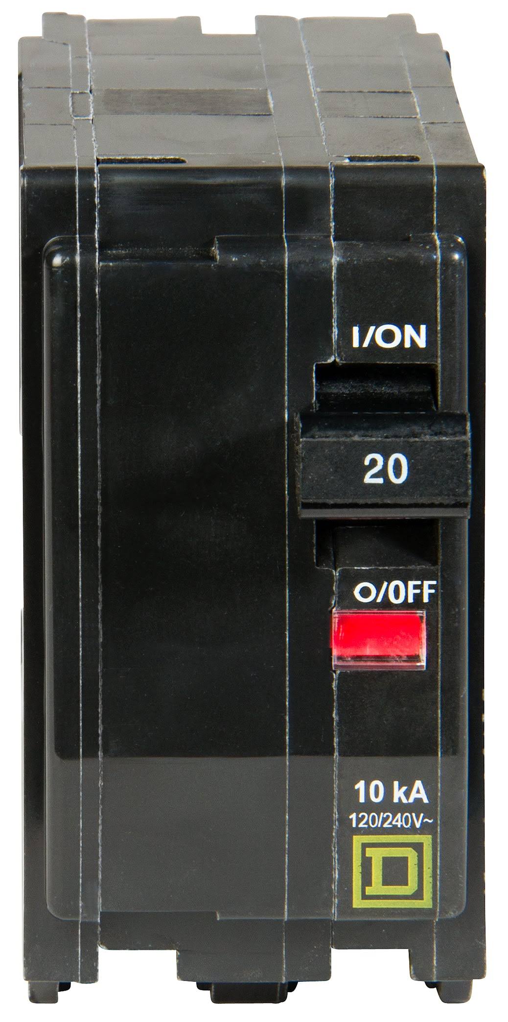 Schneider Electric Square-D QO 20A Two-Pole Circuit Breaker