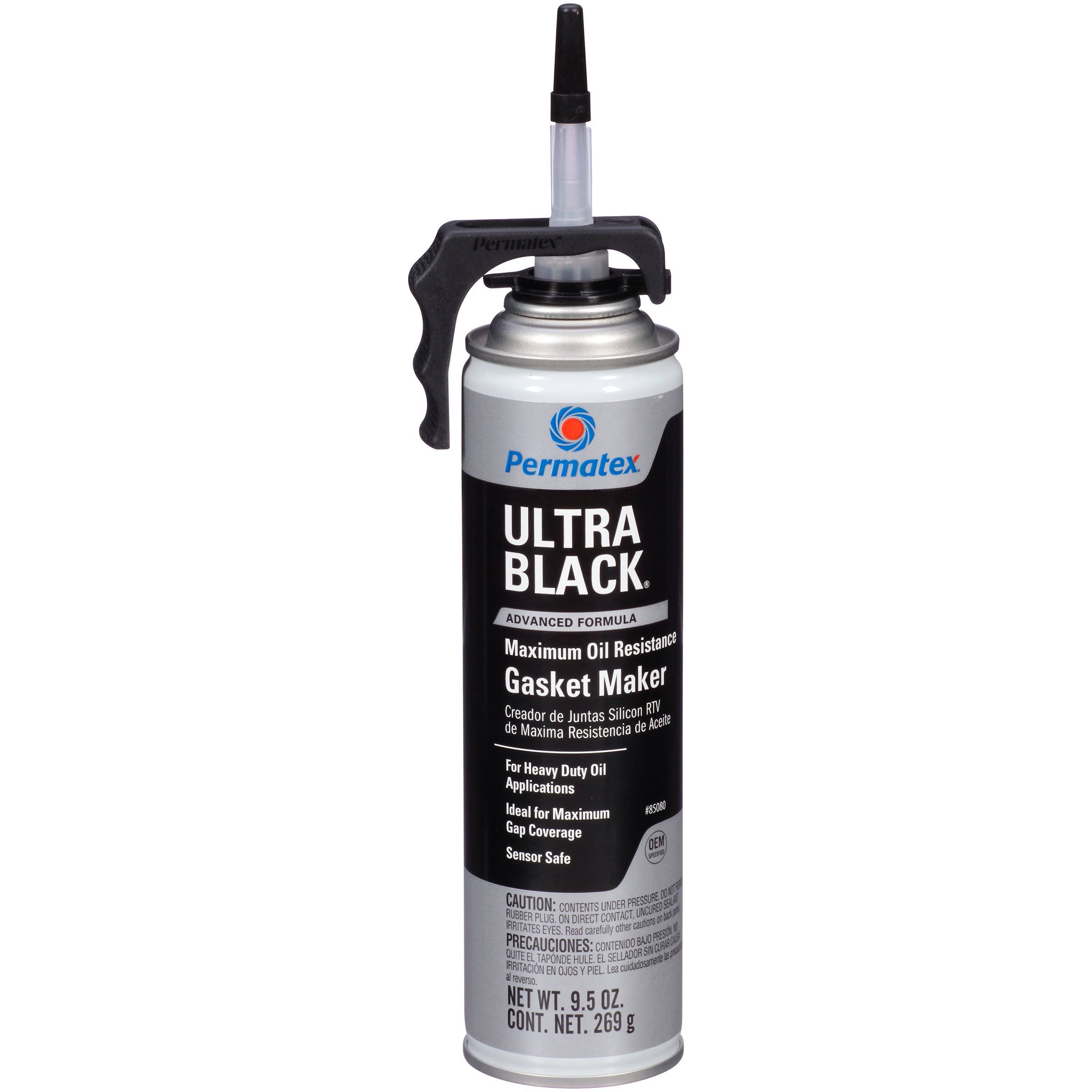 Permatex Ultra Black Gasket Maker, RTV Silicone- 9.5 oz