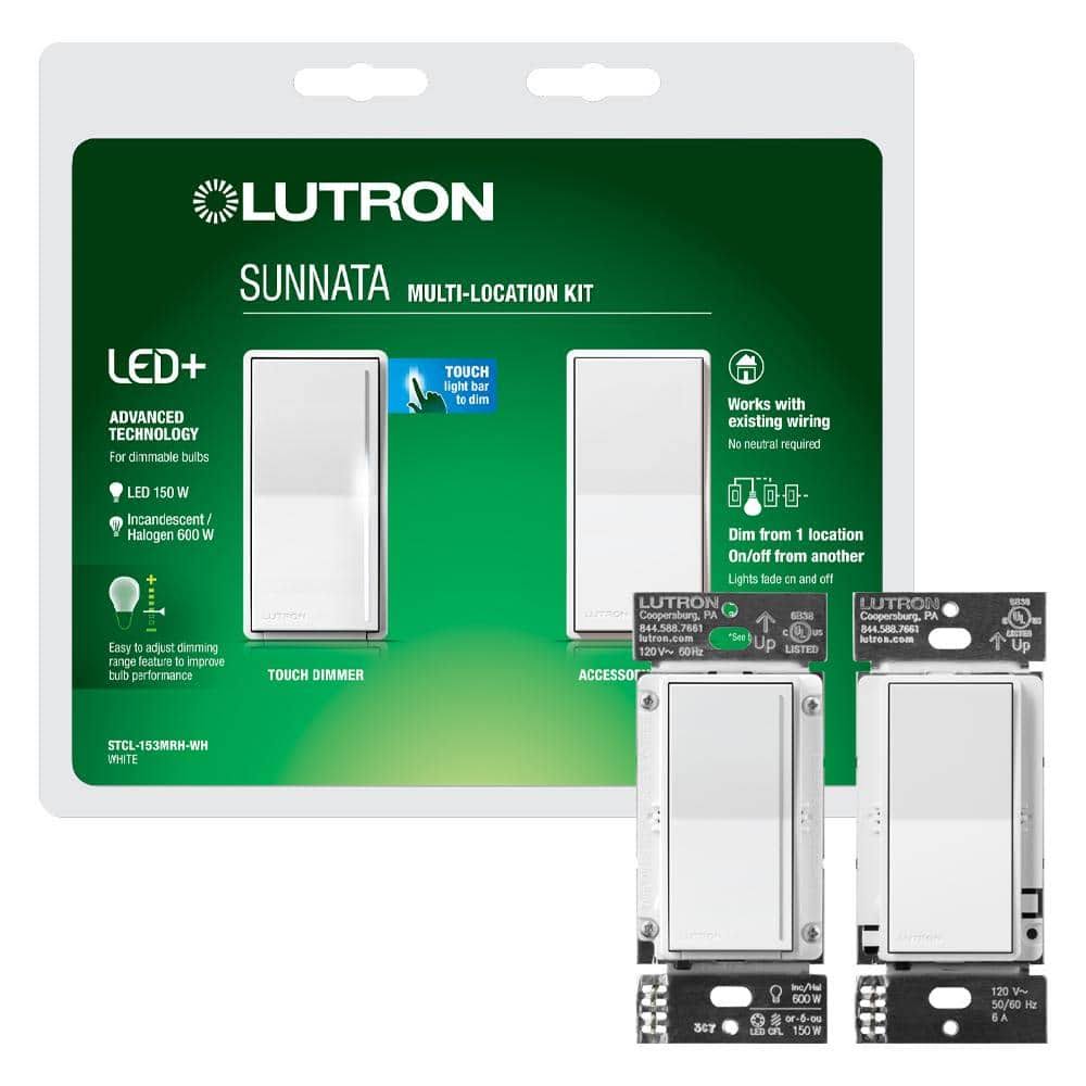 Lutron Stcl-153Mrh-Wh Sunnata 3-Way Kit White