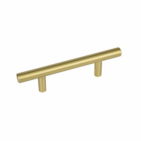 Better Homes & Gardens Center-to-Center Bar Pull, Brushed Brass- 6 Pack