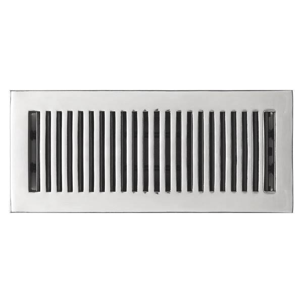 Modern Brass Floor/Wall Register Signature Hardware Chrome 2.25