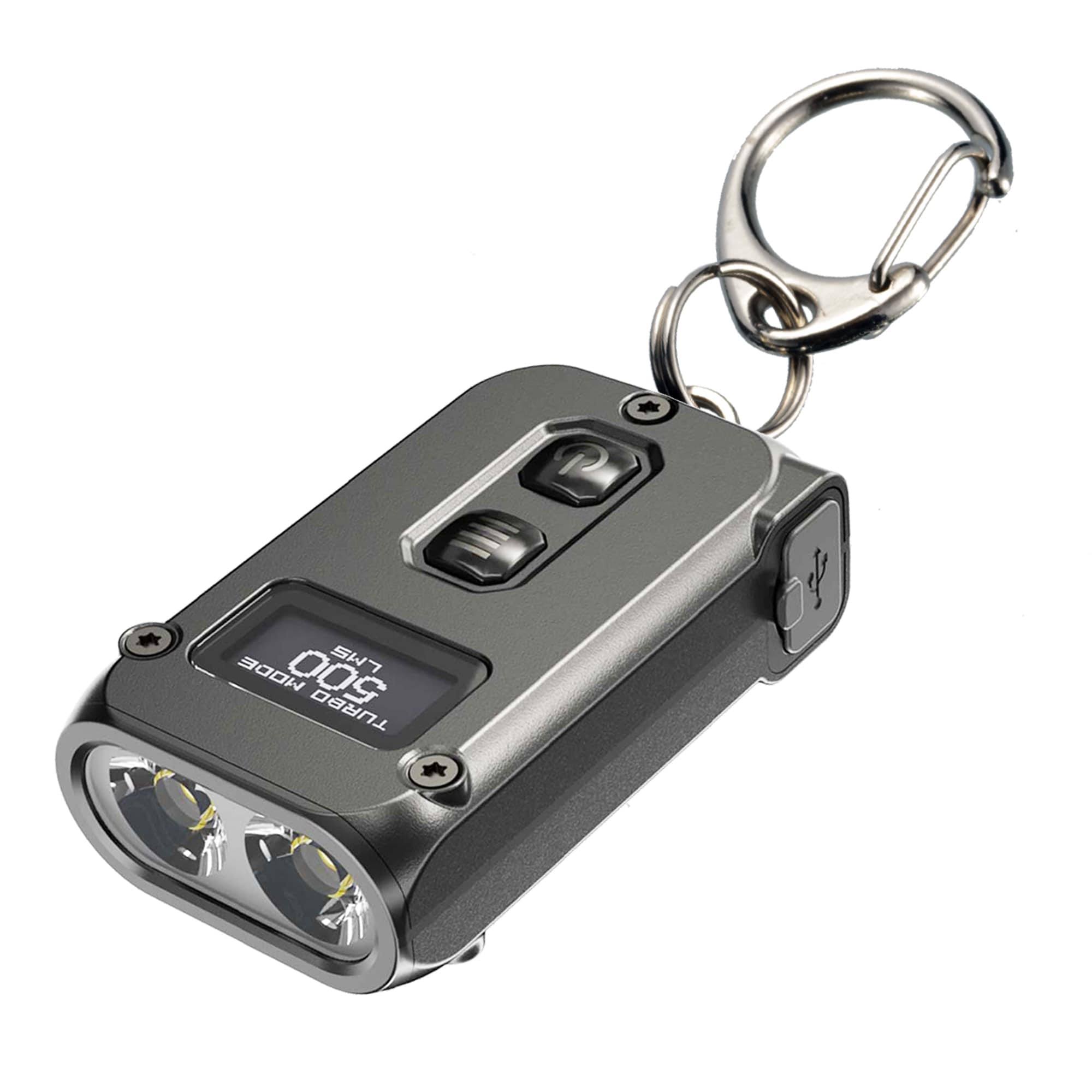 Nitecore Tini 2 500 Lumen Rechargeable Keychain Flashlight (Gray)
