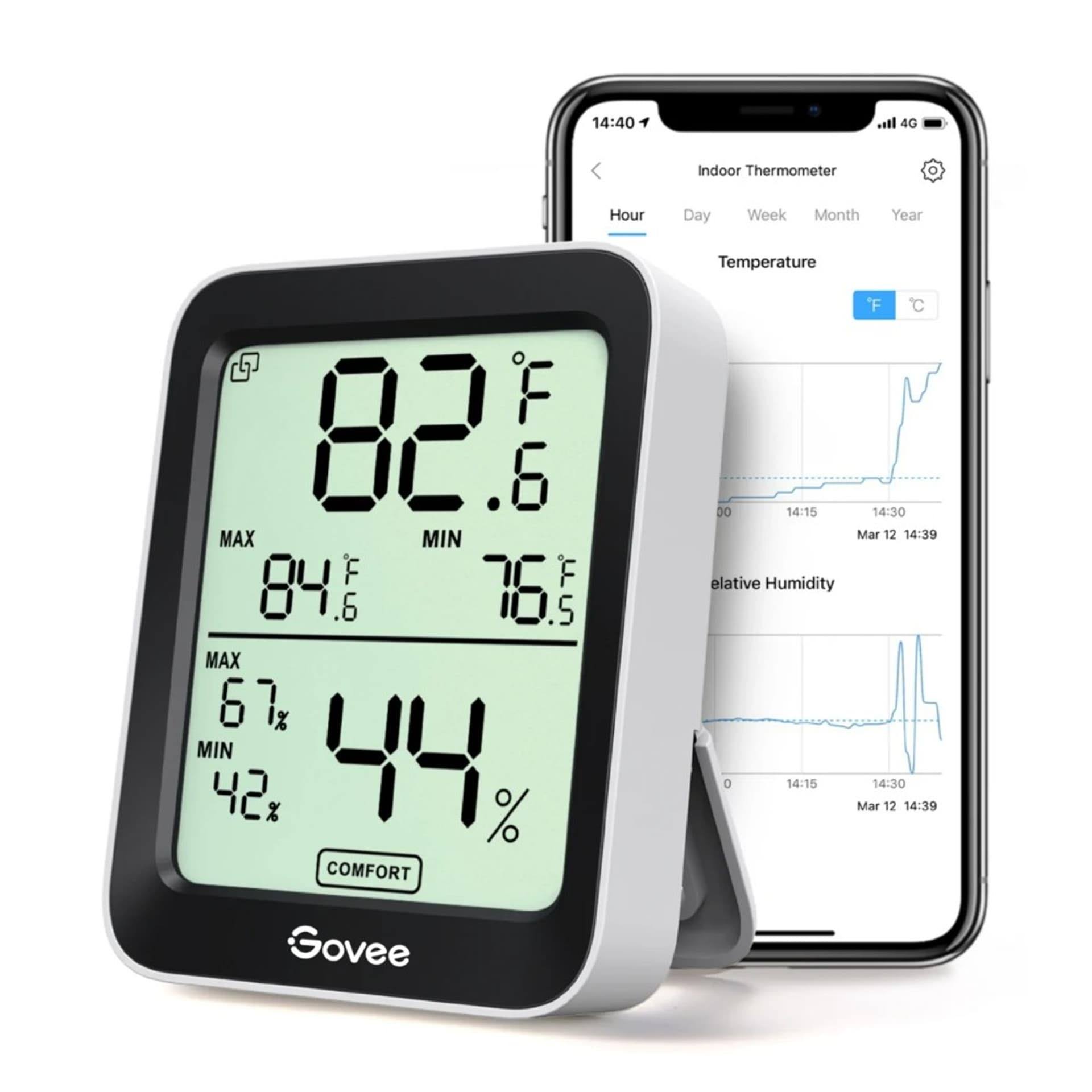 Mastercard Off | Govee Bluetooth Thermometer Hygrometer with Screen H5075001-OF-EU