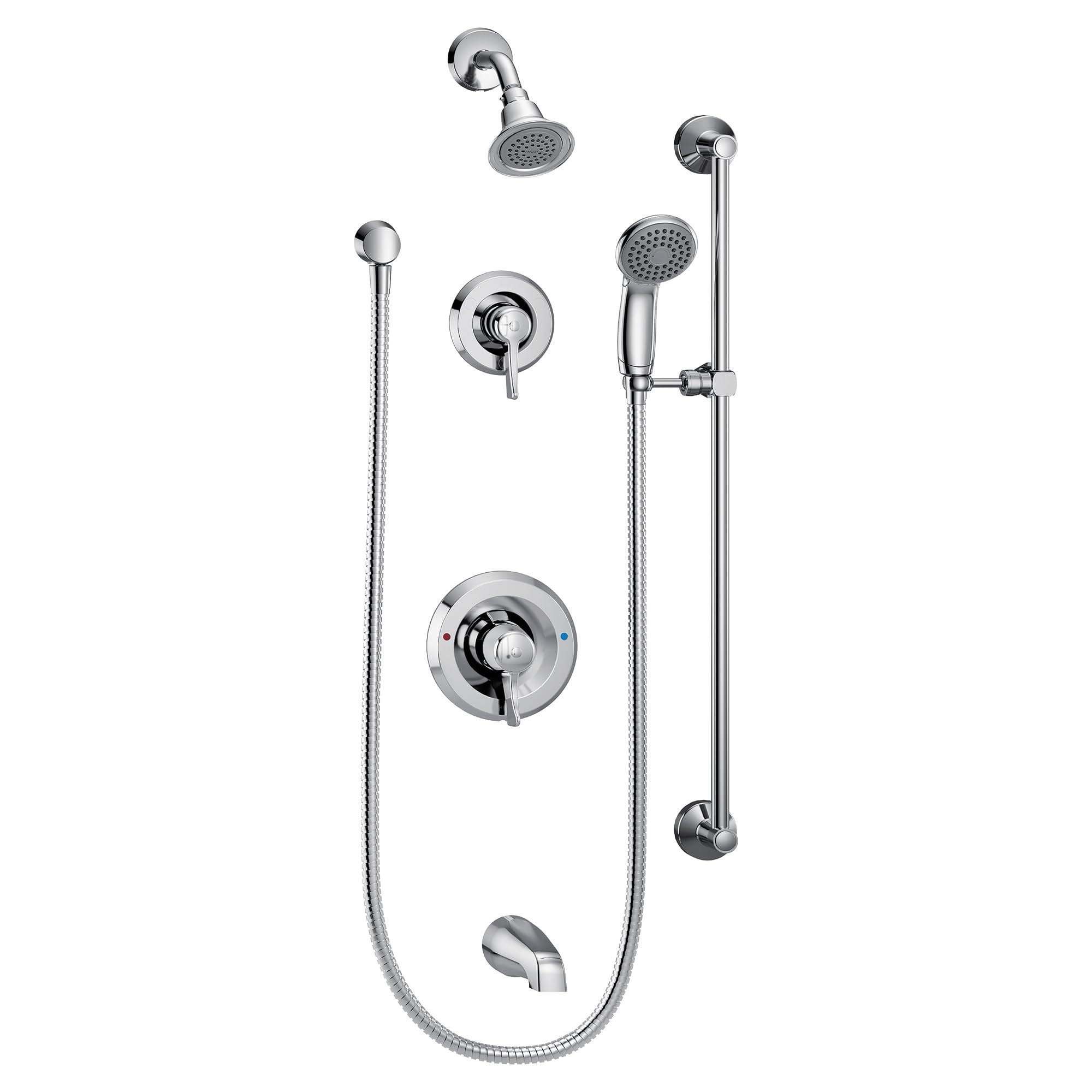 Moen T8343EP15 Chrome Posi-Temp Transfer All-Metal Trim Kits