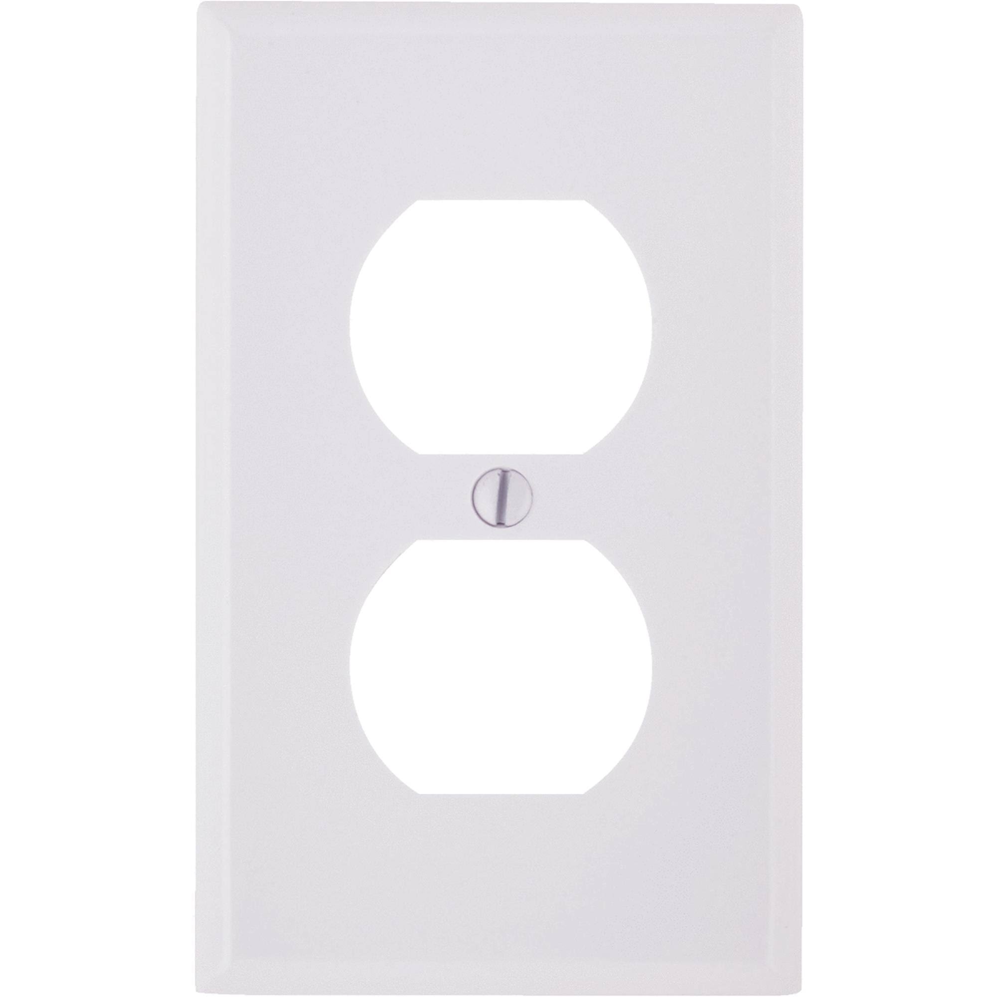 Leviton 1 Gang Receptacle Wallplate, White