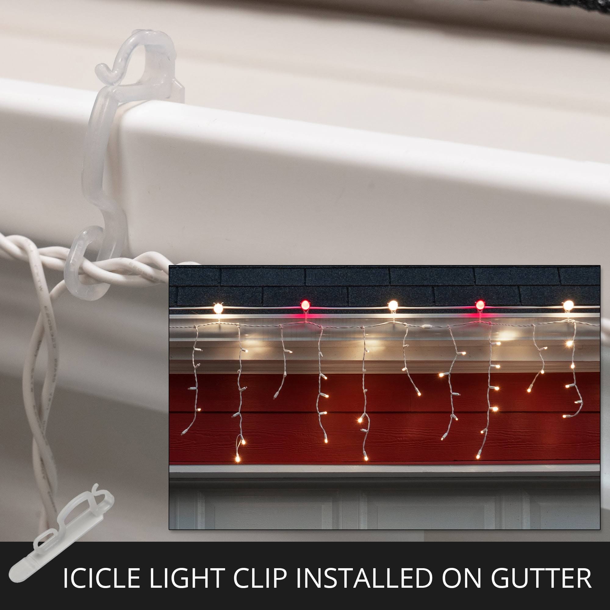 Kringle Traditions Icicle Light Clip, 100 Pack