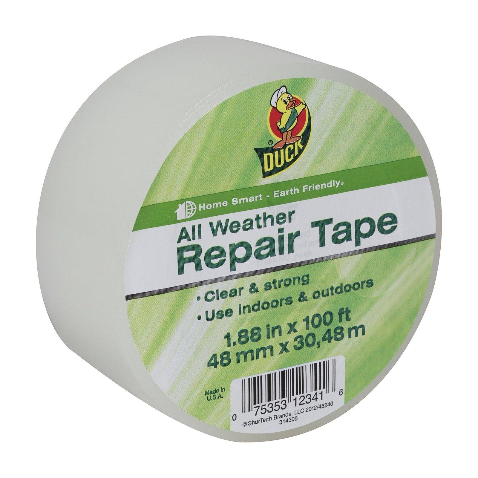 Duck Brand 1.88 in x 100 ft Clear All Weather Repair Tape