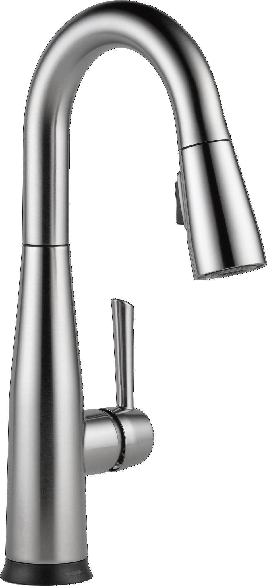 Delta 9913T-AR-DST Essa Single Handle Pull-Down Bar & Prep Faucet with Touch2O Technology- Arctic Stainless