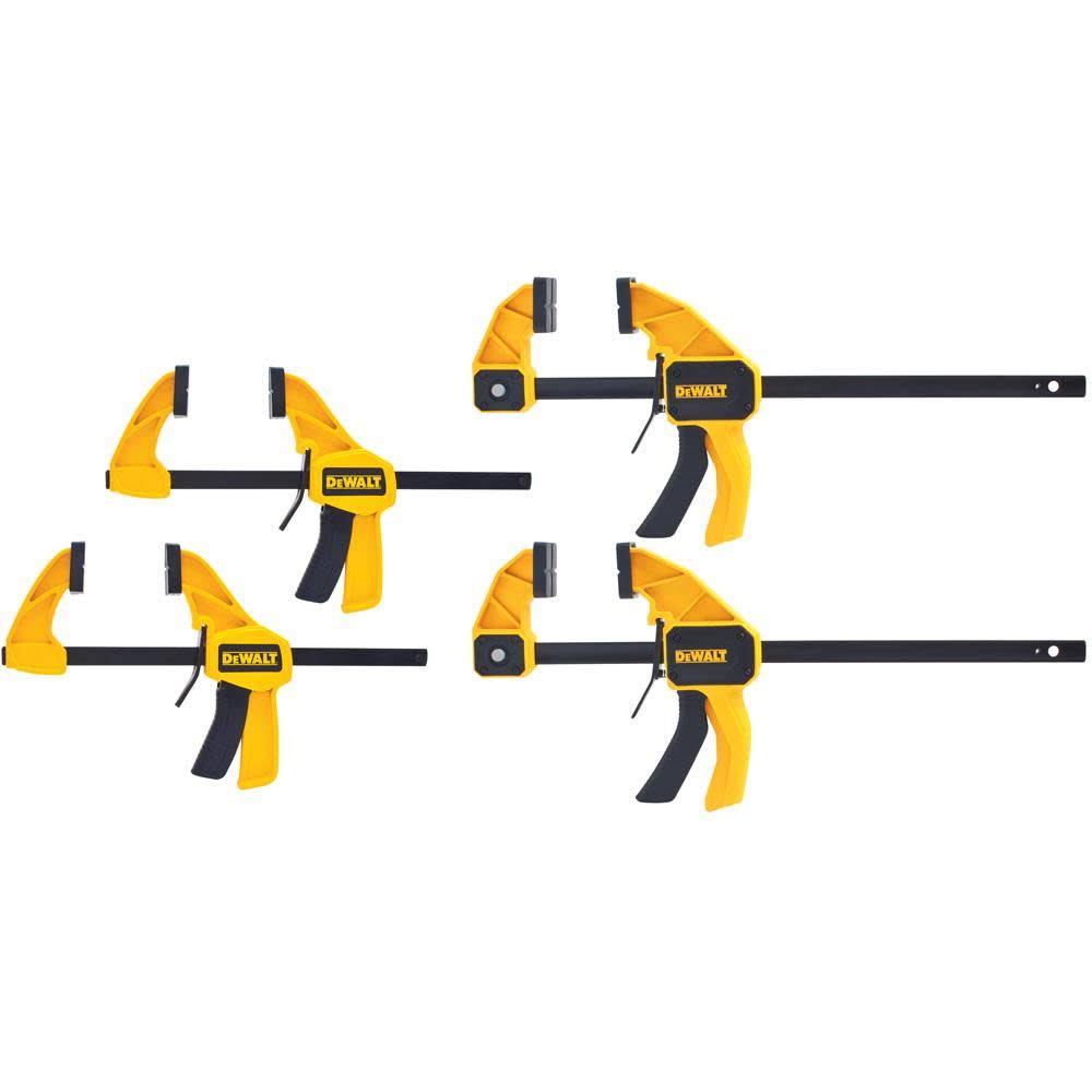 DeWalt DWHT83196 Medium and Large Trigger Clamps- 4 Pack