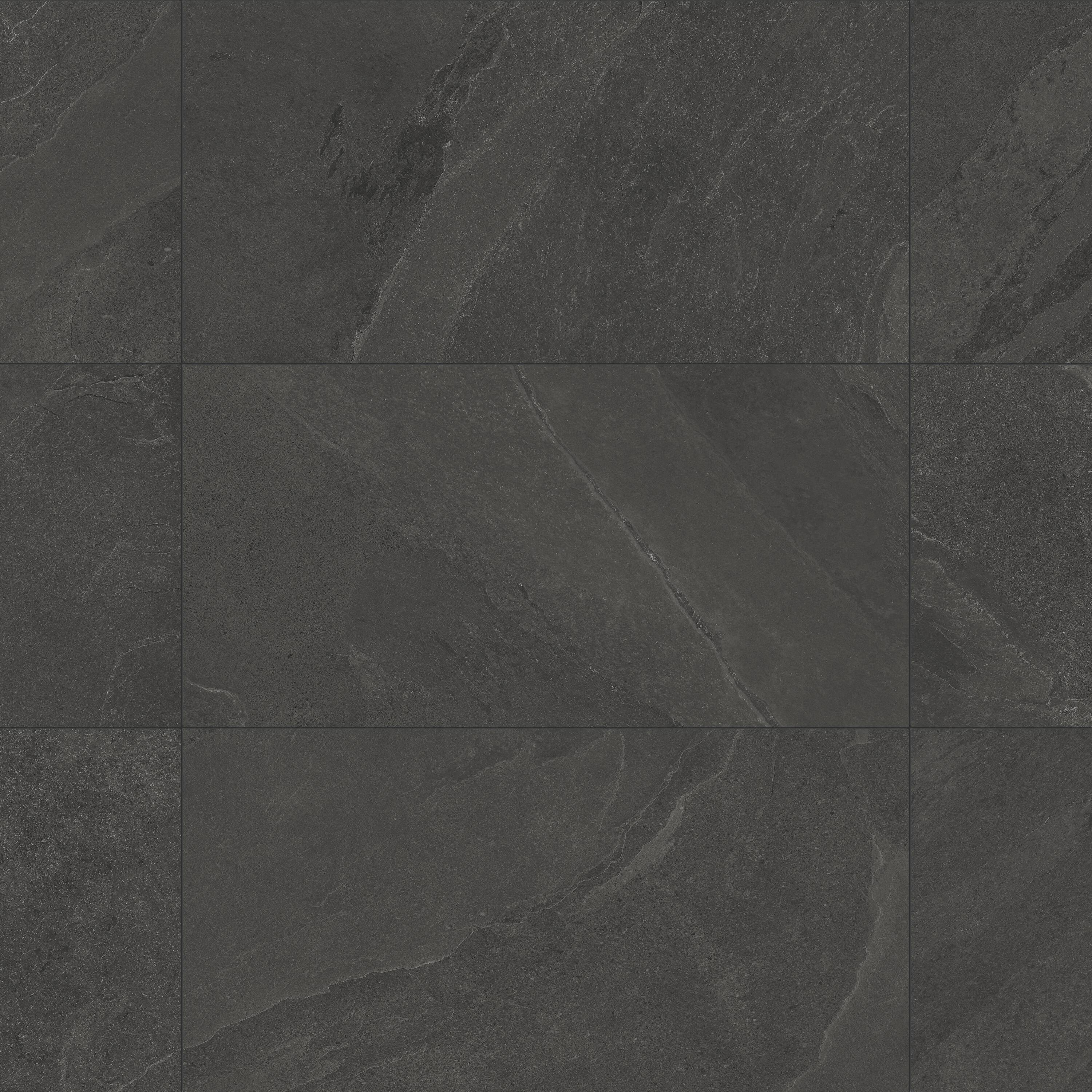 Satori Gios Graphite 12-in x 24-in Matte Porcelain Stone Look Floor and Wall Tile (1.93-sq. ft/ Piece) Marble | 1001-0373-0