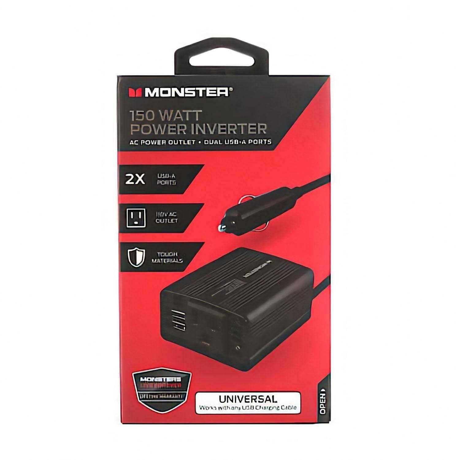 Monster Power Inverter (1 USB, 1 AC Outlet)