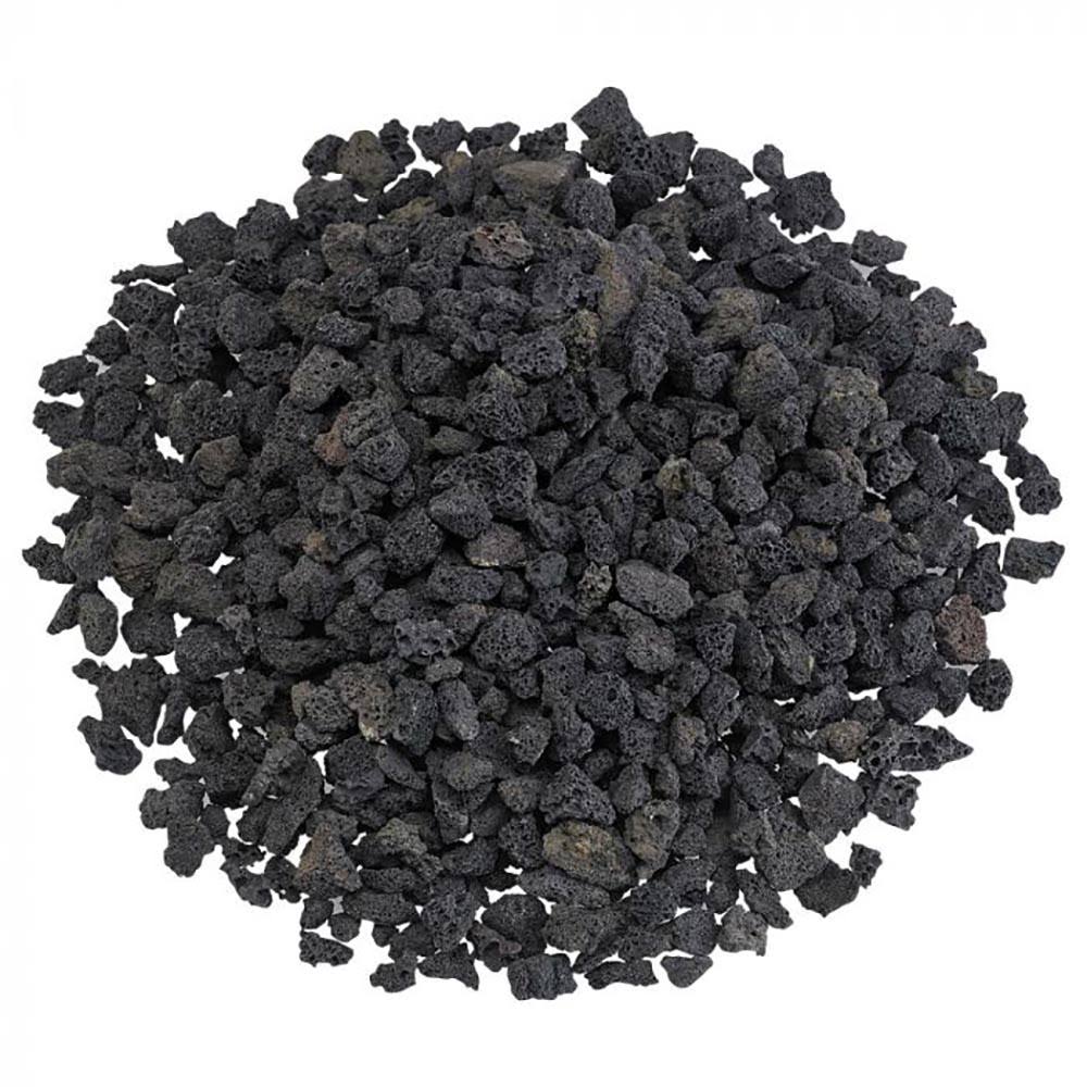 American Fire Glass 40-Pound Black Lava Rock, Small .125-.5 inch