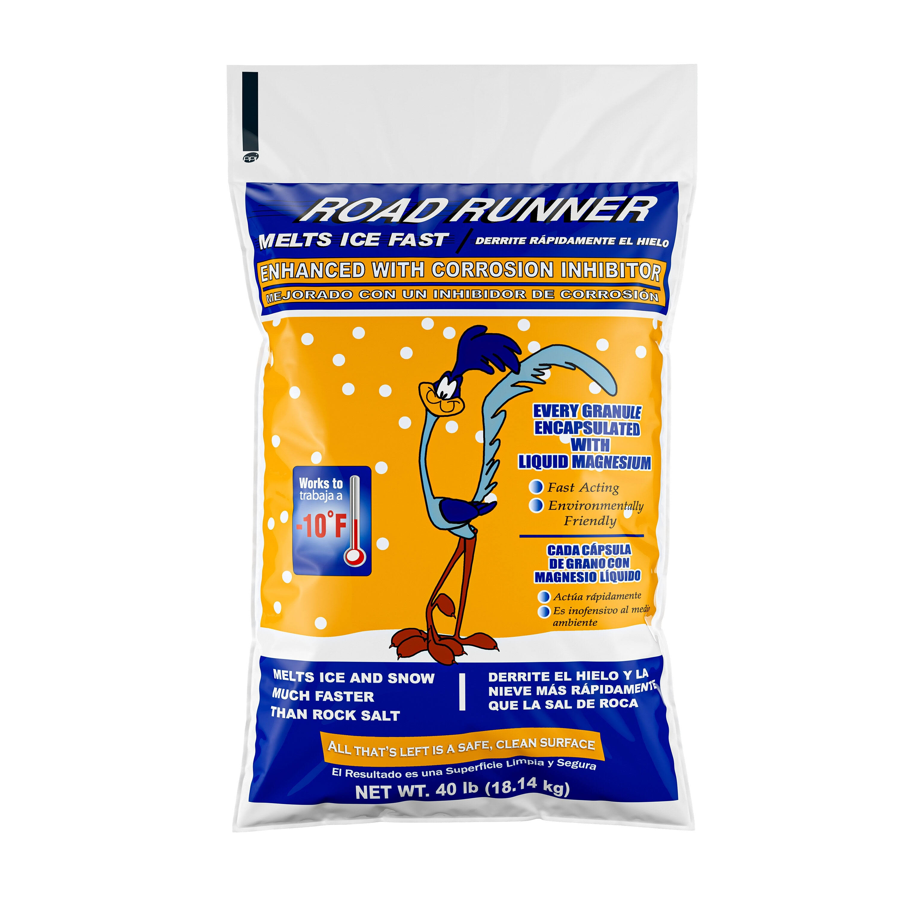 Road Runner 40-lb Natural Sodium Chloride Ice Melt Granules | 40B-BP
