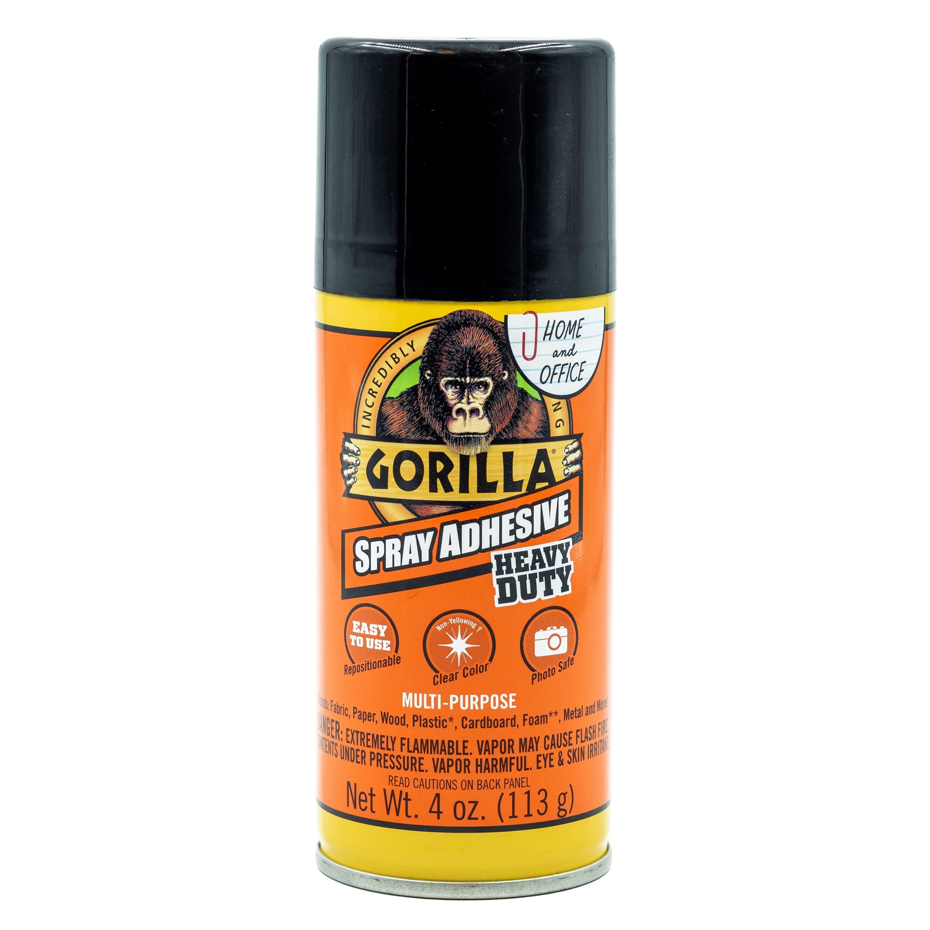 Gorilla Glue Clear Spray Adhesive Can, 4 Ounces, Size: 4 oz