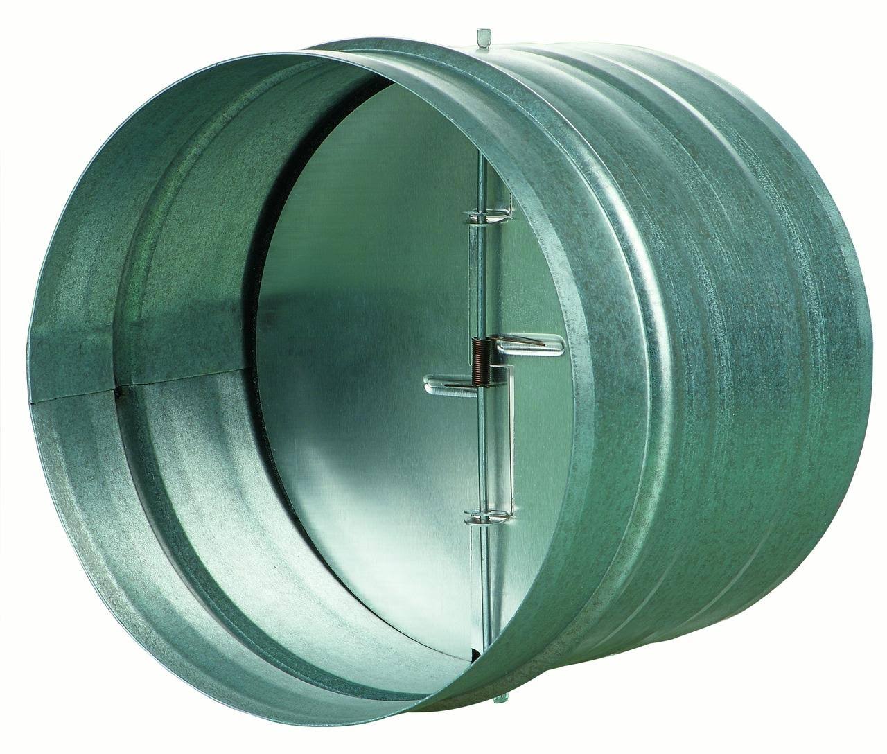 5 in. Galvanized Back-Draft Damper with Rubber Seal