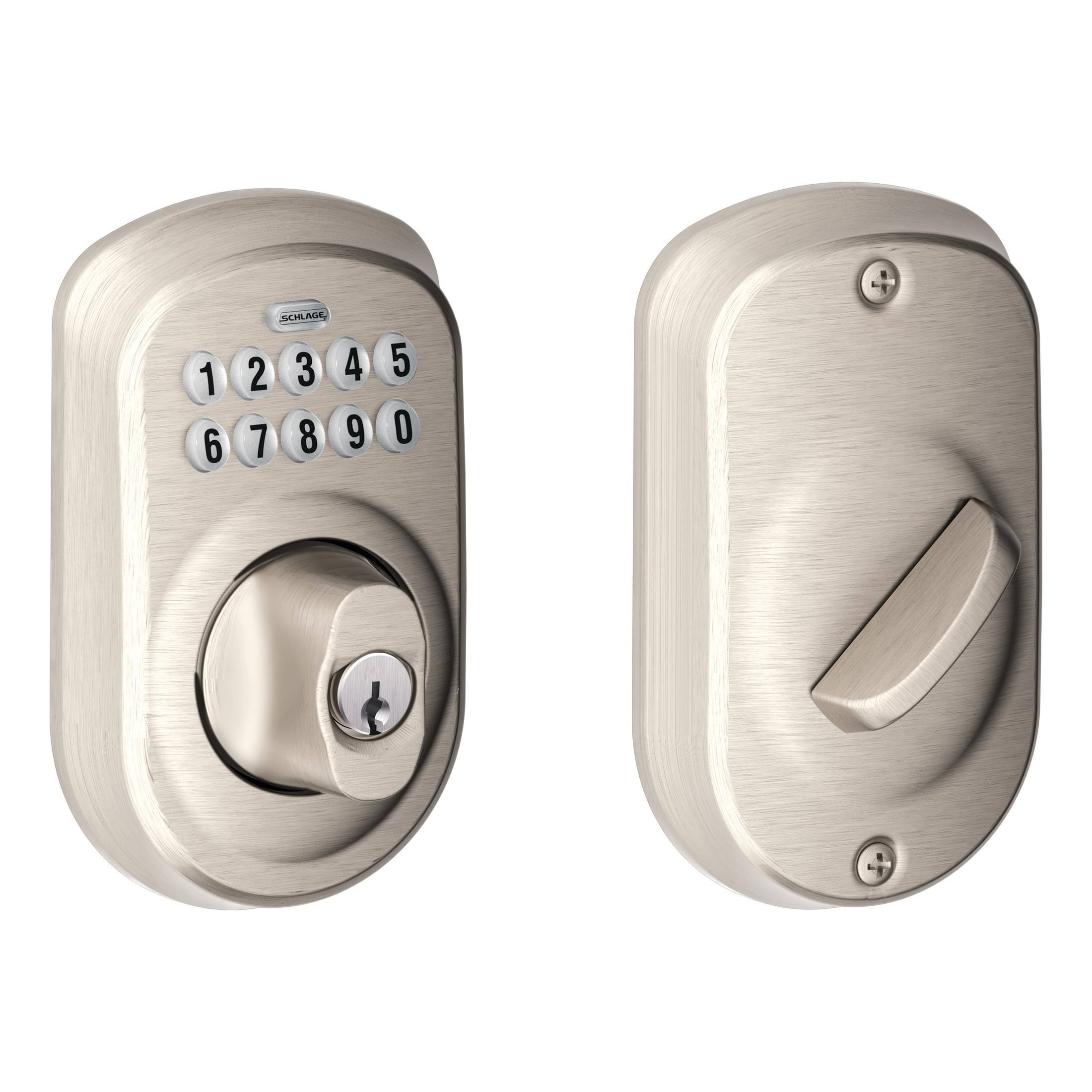 Schlage BE365 PLY 619 Keypad Deadbolt Plymouth Satin Nickel