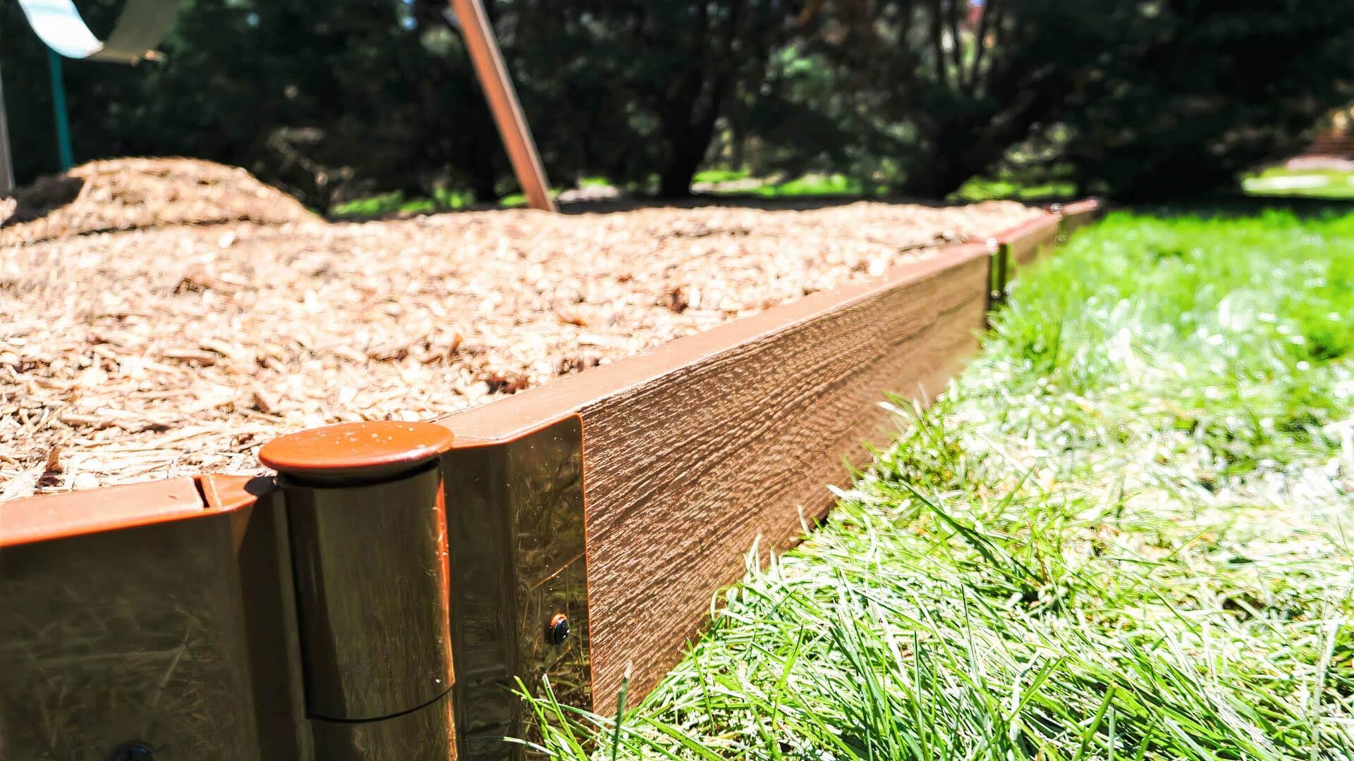 Frame It All Classic Sienna Straight Playground Border Kit 32'- 2