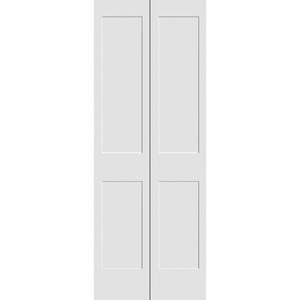 Primed 2 Panel Shaker Bi-Fold Door Trimlite Size: 30