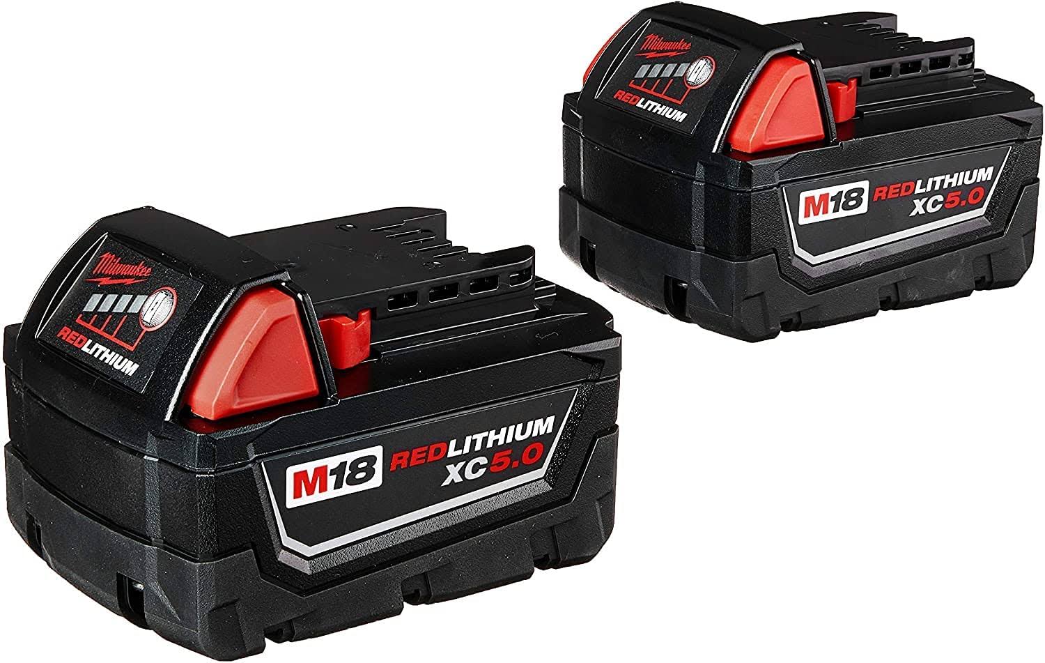 Milwaukee 48-11-1850 M18 18-Volt 5.0 Ah Lithium-Ion XC Extended Capacity Battery Pack