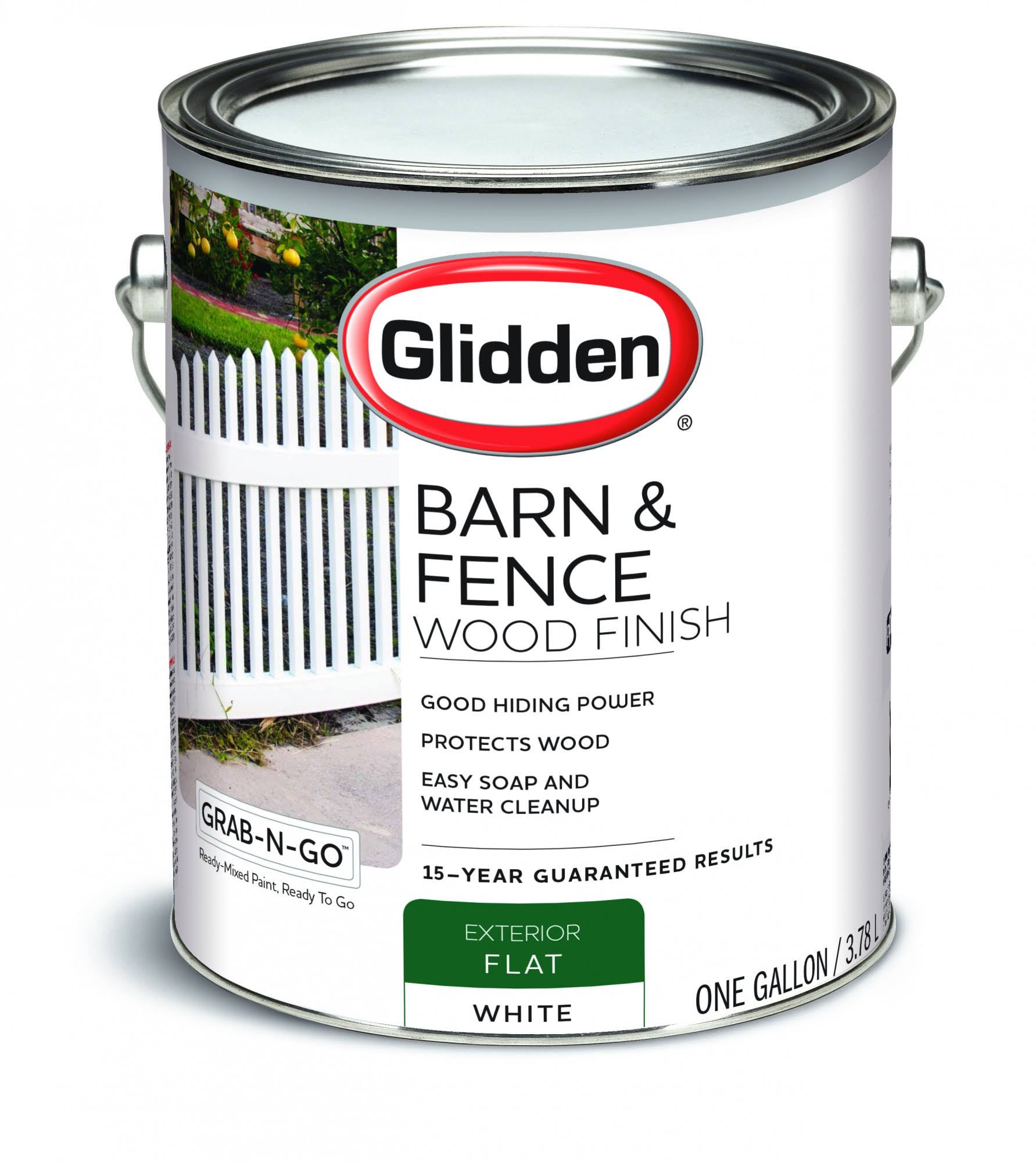 Glidden White Grab-N-Go Barn & Fence Flat Finish Exterior Paint
