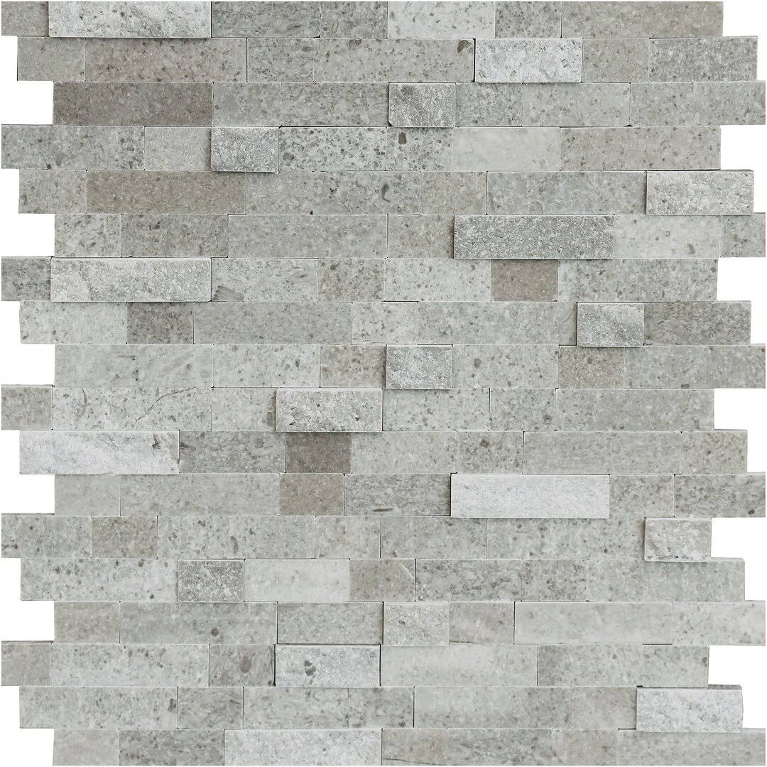 Ivy Hill Tile Luxe Core Brick Gray 10.82 in. x 11.8 in. Marble Peel and Stick Tile (0.88 Sq. ft. / Sheet)