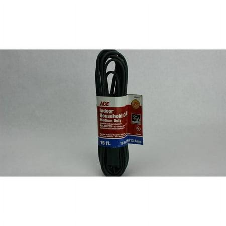 Ace Indoor 15 ft. L Green Extension Cord 16/2 SPT-2