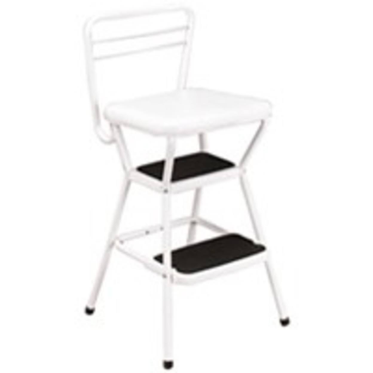 Cosco Chair/Step Stool, White