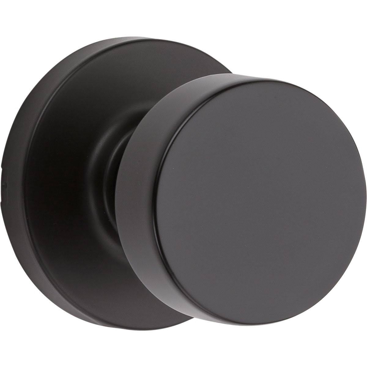 Kwikset Signatures Pismo Matte Black Passage Door Knob