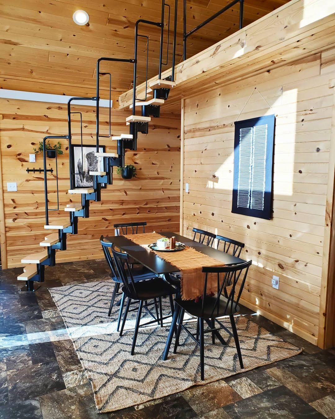 Dolle Graz 23 in. Black Modular 12 Tread Stair Kit 68440