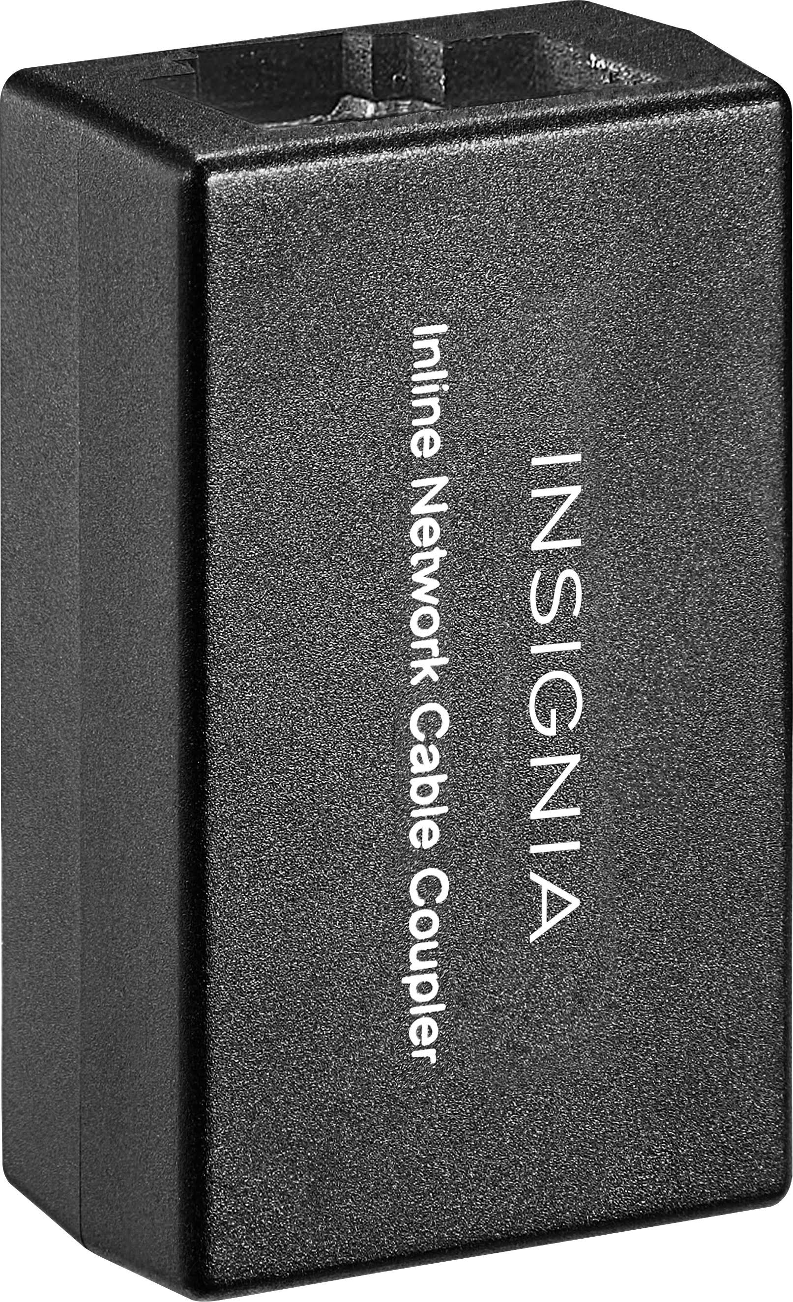 Insignia- Cat-6 RJ-45 In-Line Coupler- Black