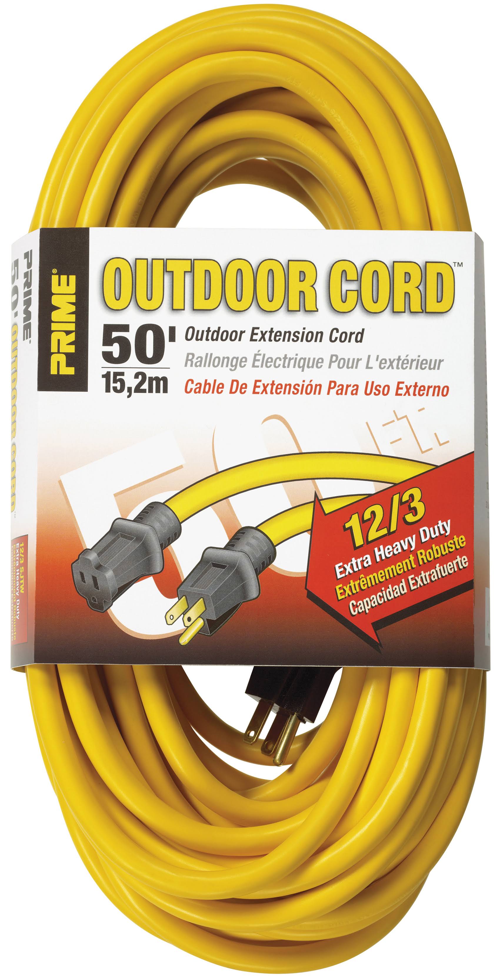 50' 12/3 Outdoor Extension Cord