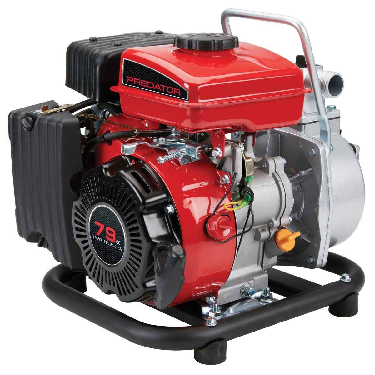 Predator 1 in. 79cc Gasoline Engine Clear Water Pump- 35 GPM 63404