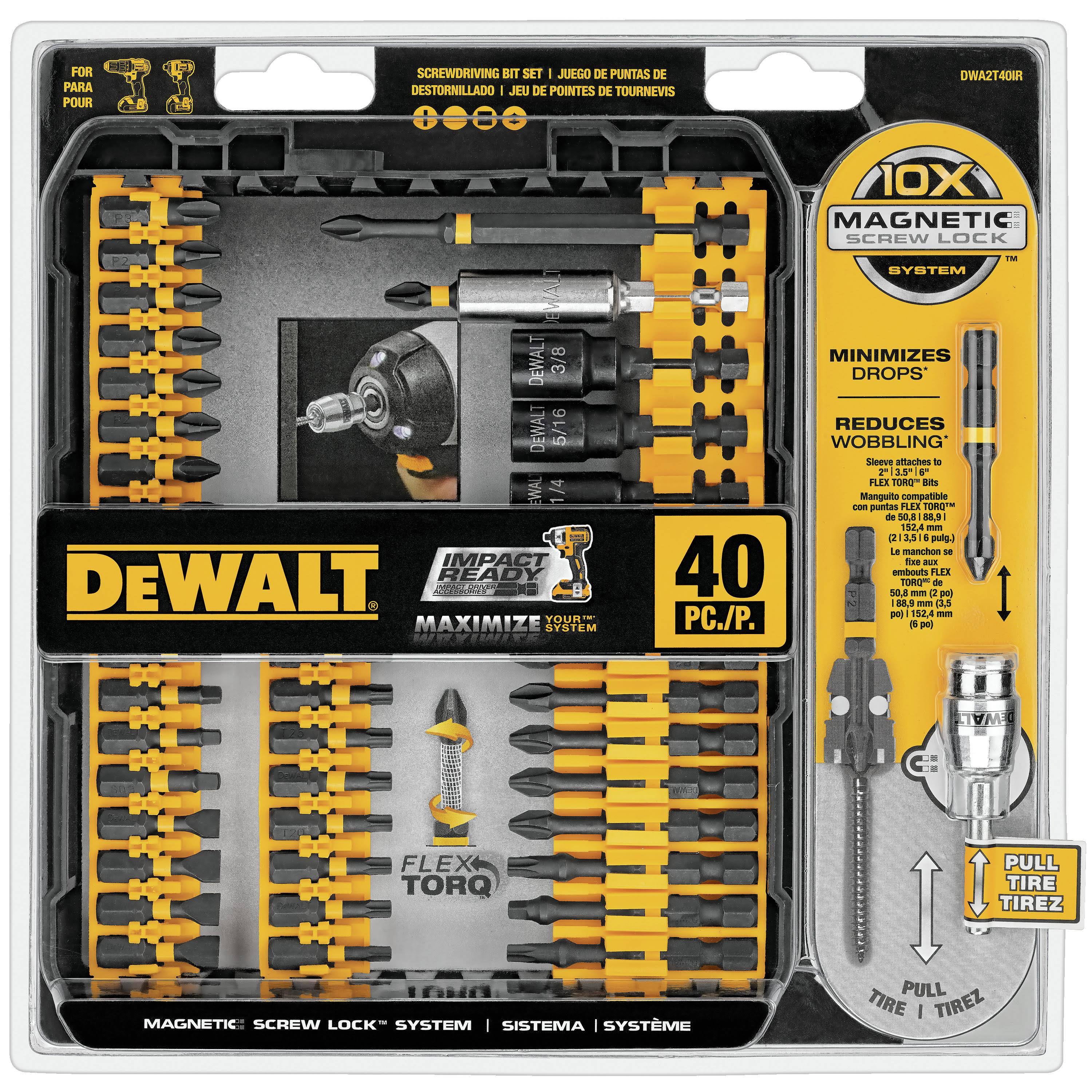 DeWalt DWA2T40IR 40 Piece Impact Ready Screwdriver Set
