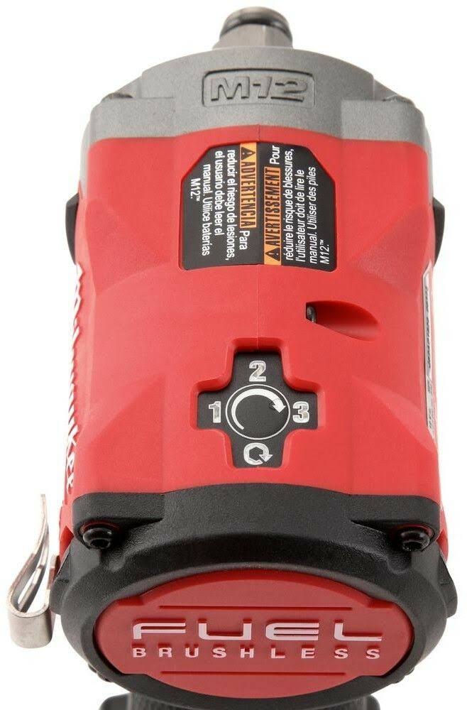 Milwaukee M12 Fuel 12V Lithium-Ion Brushless Cordless Stubby 1/2 in. Impact Wrench (Tool-Only)