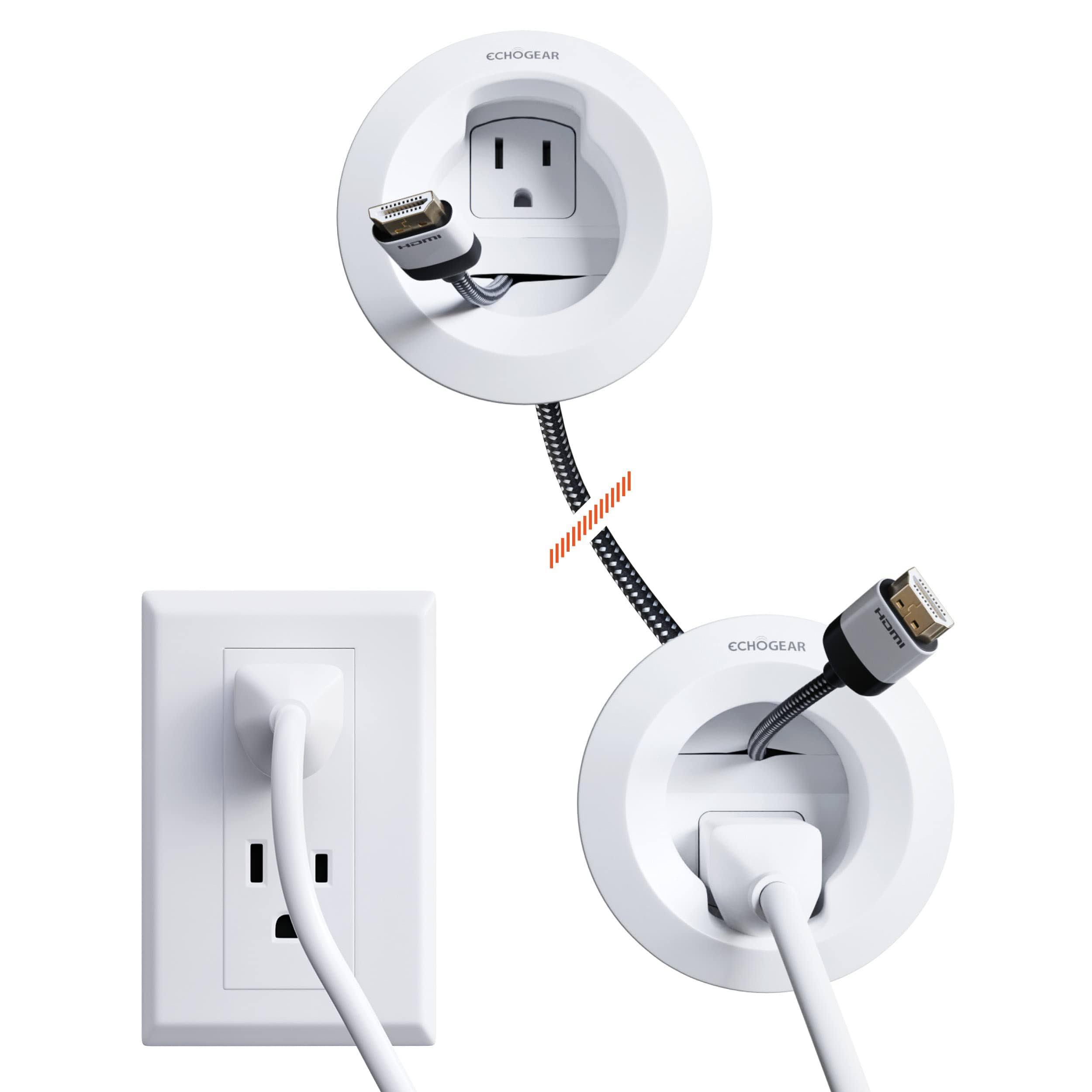 Echogear in Wall Power Kit Includes Low Voltage Cable Management- Hide TV Wires