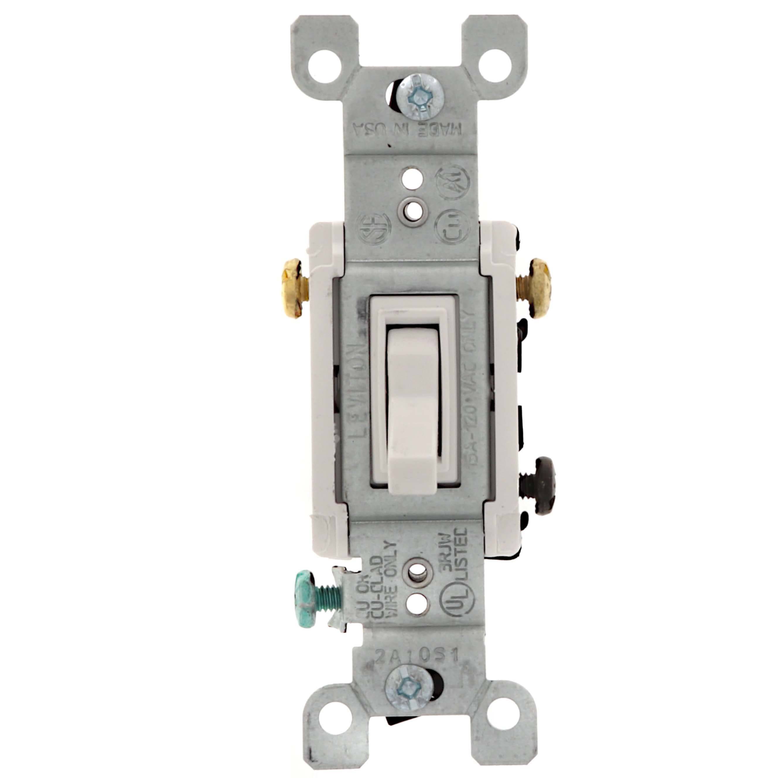 Leviton 3-Way Toggle Switch- White