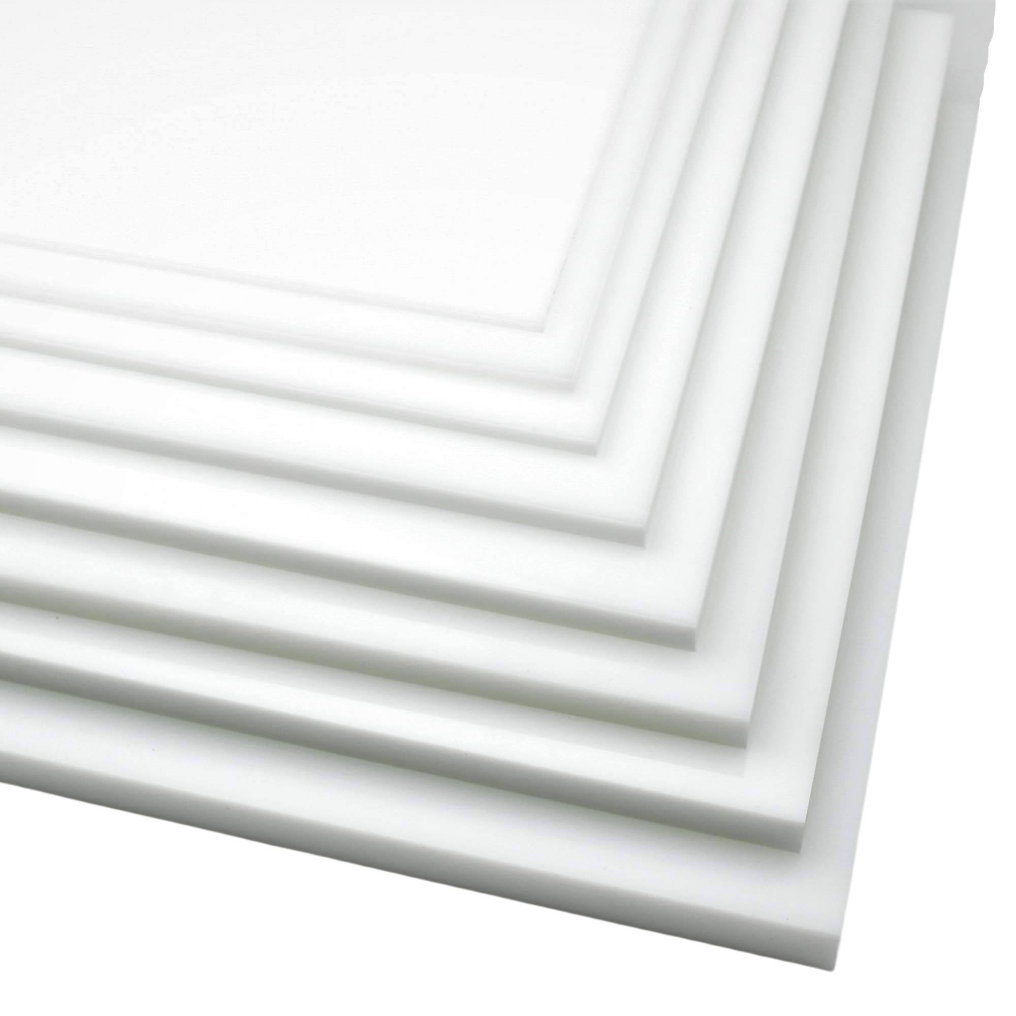 BuyPlastic Natural White HDPE Plastic Sheet 1 1/2 inch x 6 inch x 12 inch, High Density Polyethylene Board, Size: 6 x 12