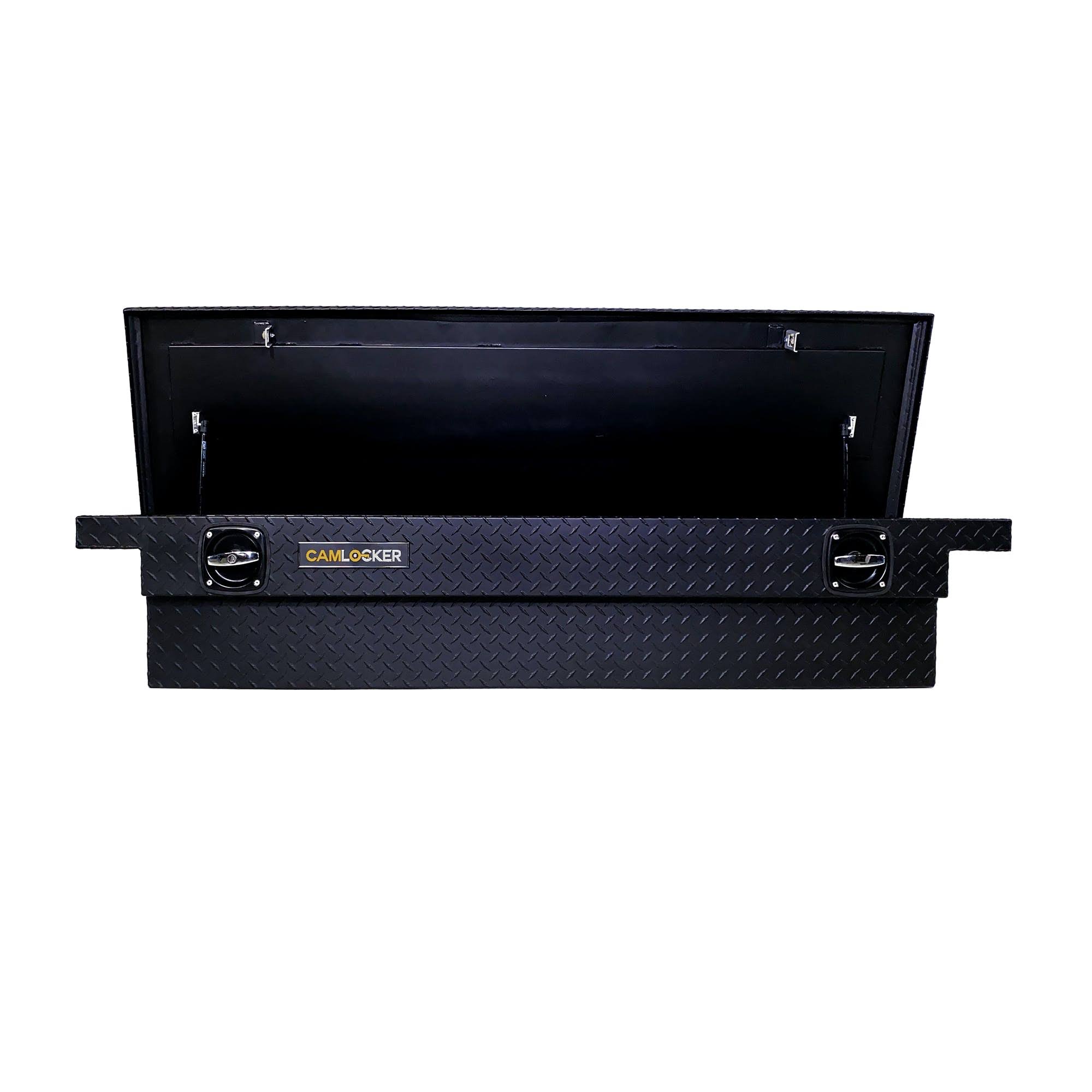 CamLocker S71LPRLMB Crossover Tool Box 71 inch Low Profile Matte Black Aluminum with Rail