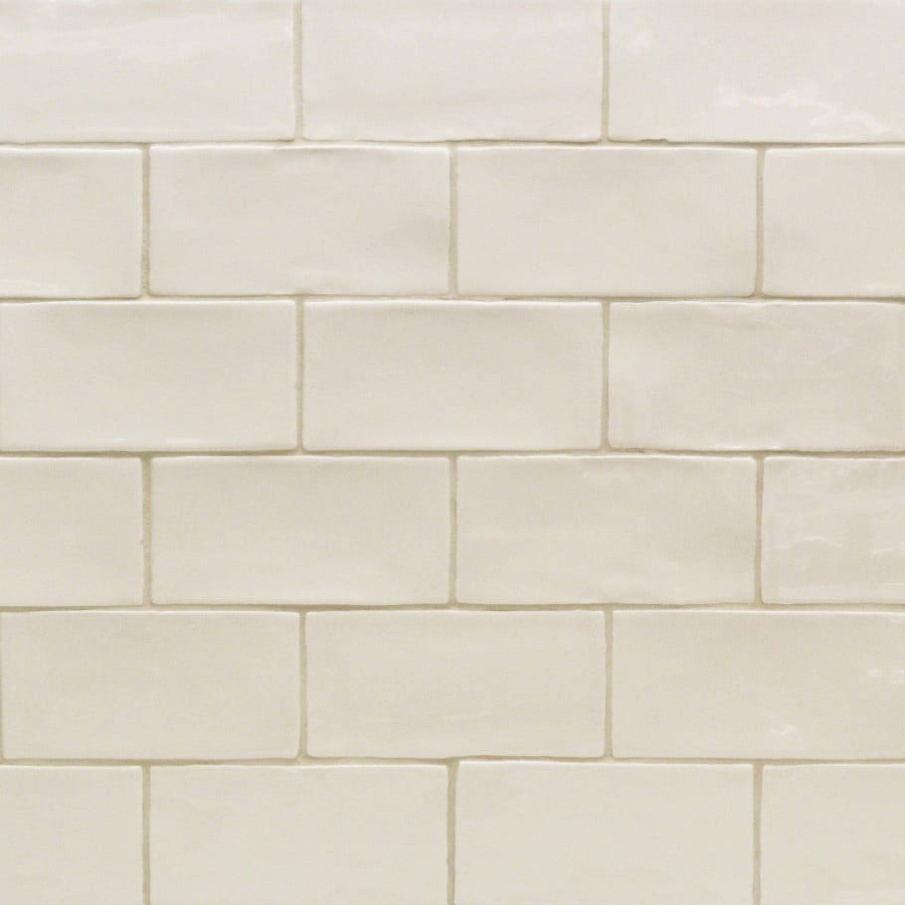 Sample- Catalina Ceramic Subway Tile Finish: Vanilla