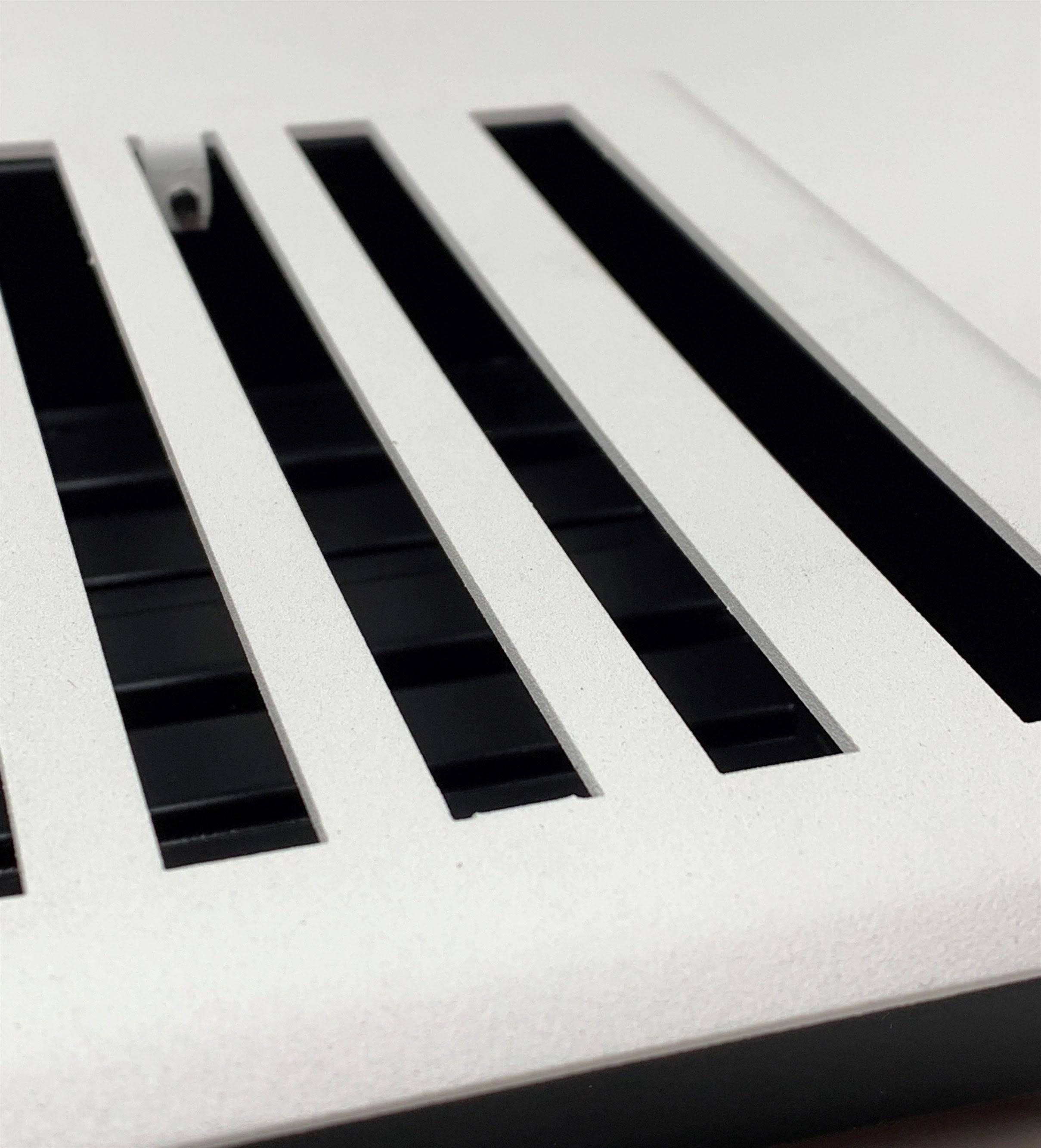 Madelyn Carter Modern Chic White Vent Covers 2 x 14 (3.625 x 15.375 Overall)