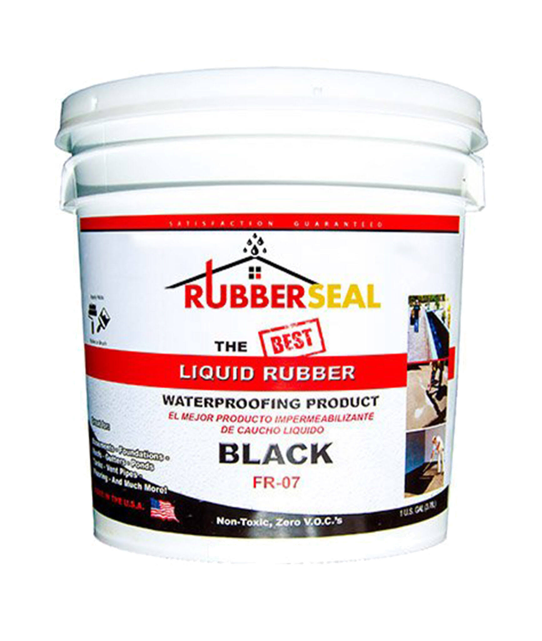 Rubberseal Liquid Rubber Waterproofing and Protective Coating- Roll on (1 Gallons)