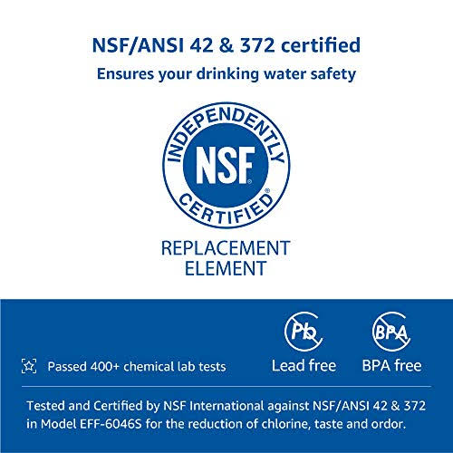 Waterdrop LT1000PC ADQ747935 MDJ64844601 Refrigerator Water Filter and Air Filter, Replacement for LG LT1000P , LMXS28626S, LFXS26973S, Kenmore