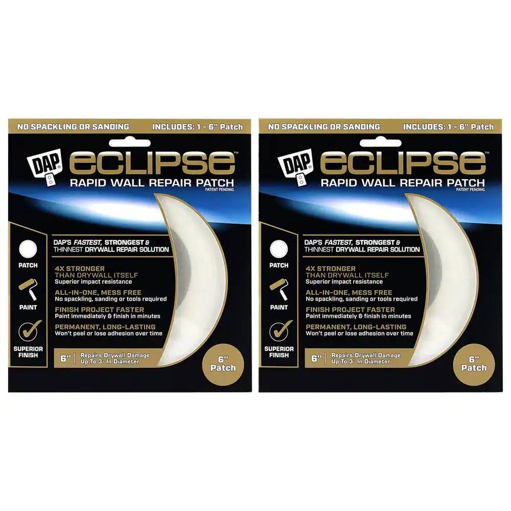Dap 6 in. Eclipse Wall Repair Patch (2-Pack)