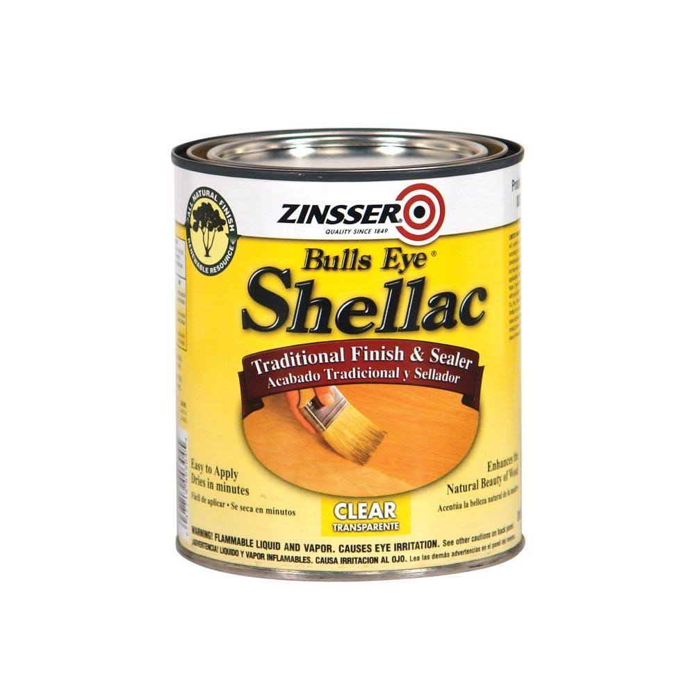 Zinsser Bulls Eye Shellac, Clear- 1 qt can