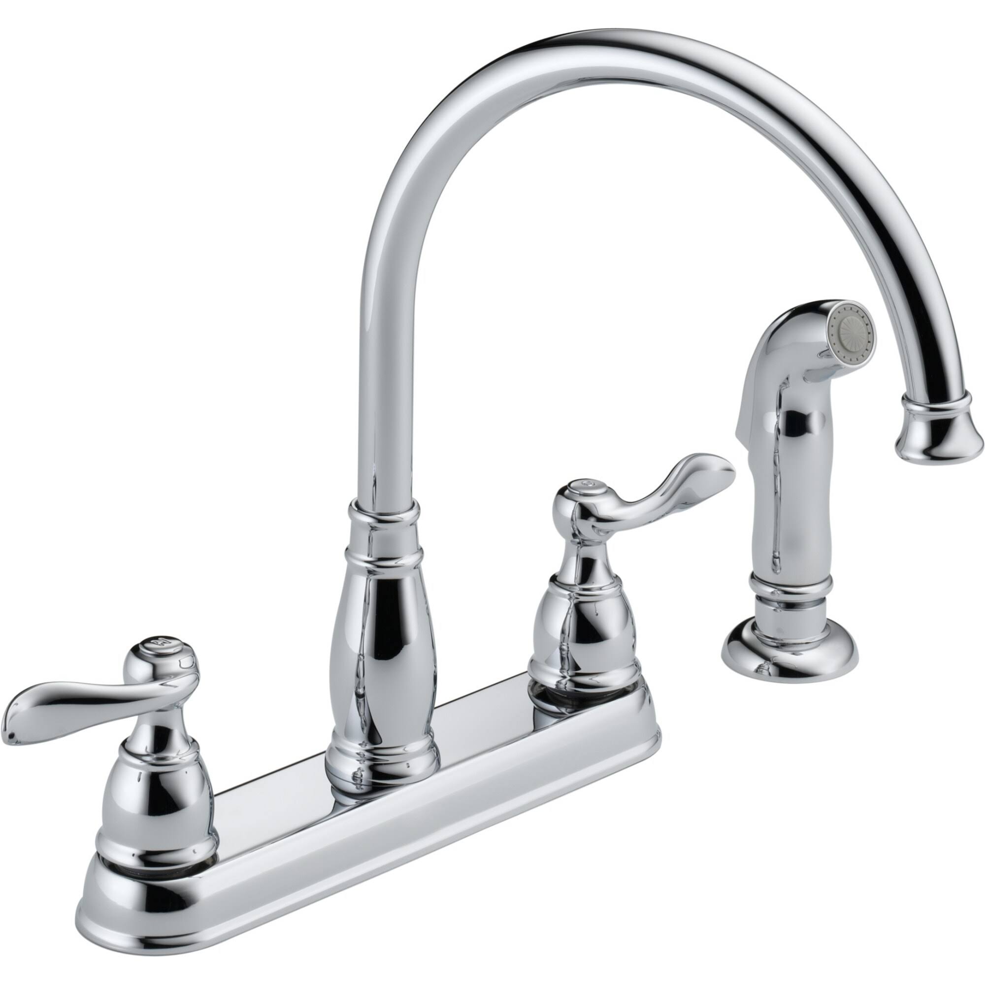 Delta 21996LF Windemere Chrome Two Handle Kitchen Faucet