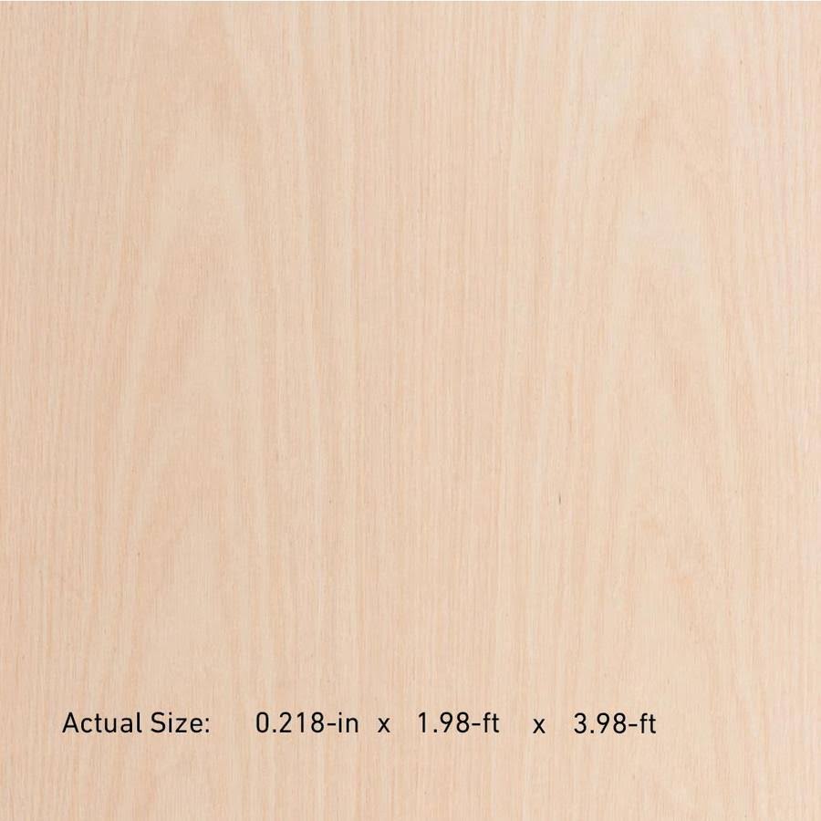 Lowe's 1/4-in x 2-ft x 4-ft Oak Sanded Plywood | 128221