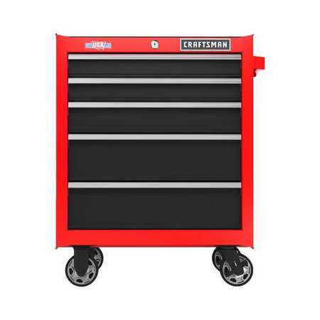 Craftsman CMST98264RB 2000 Series 26.5-in W x 34-in H 5-Drawer Steel Rolling Tool Cabinet (Red)