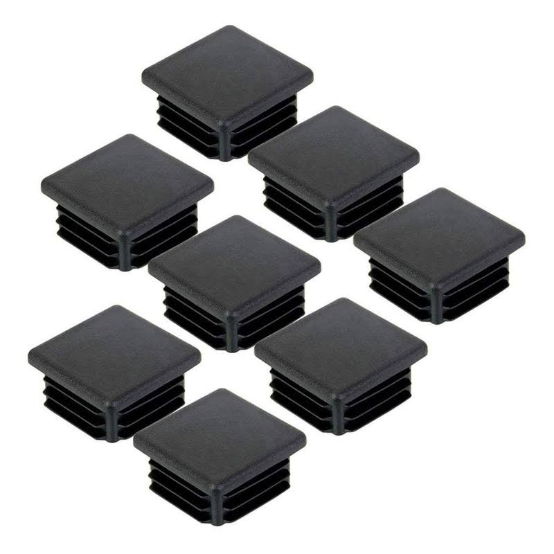 8 Pack 2 inch Square Plastic Plugs Hydanle Insert End Caps for Square Tubing Post